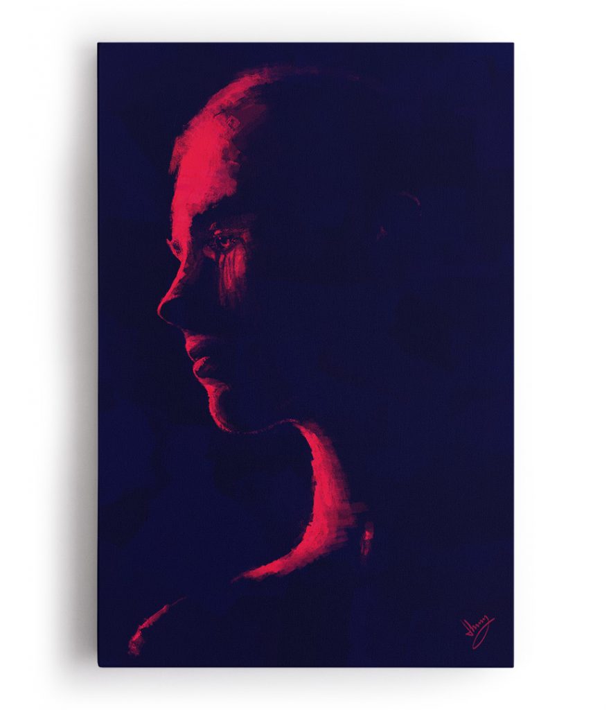Tela "Neon Girl"